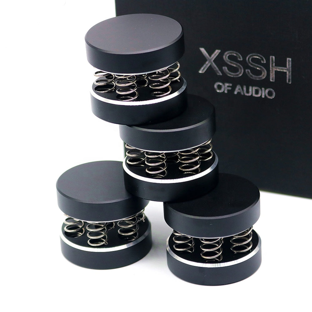 New Black Shock Spikes YIVO XSSH Audio Audiophile Spring Damping Pad H
