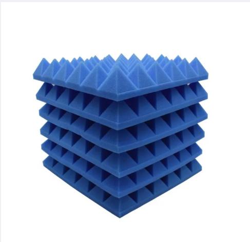 Pyramid Design Acoustic Foam/12inx12in x2in/Fire Retardant