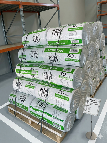 Terrawool Insulation Blanket/5 meters (Length) x 0.6 meters (Width) x Thickness: 50mm