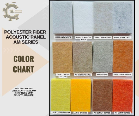 POLYESTER FIBER ACOUSTIC PANELS AM SERIES - 2420mm*1220mm*9mm