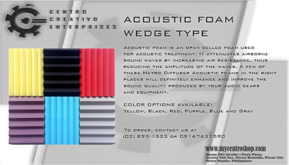 Wedge Acoustic Foam Design/Fire Retardant
