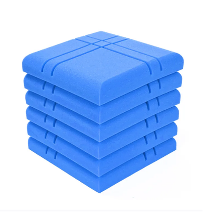 Grid Type Acoustic Foam/12in x 12in x2in/Fire-Retardant/Non Self-Adhesive/Density 25