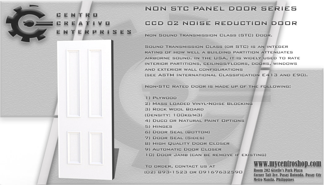 Non-STC Rated Door (Includes Free Installation within Metro Manila)
