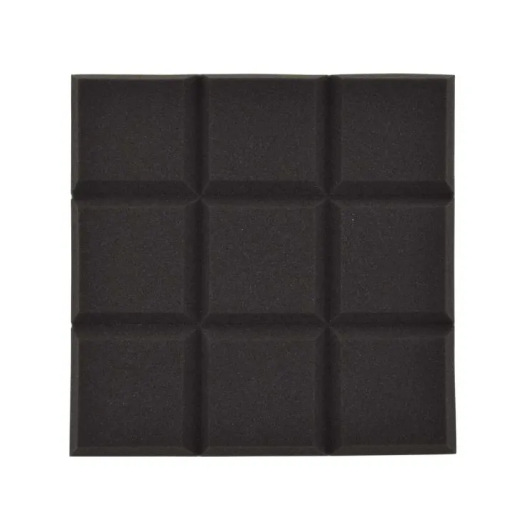 Cube Design Acoustic Foam/12in x 12in x 2in/Fire Retardant/Non Self-Adhesive