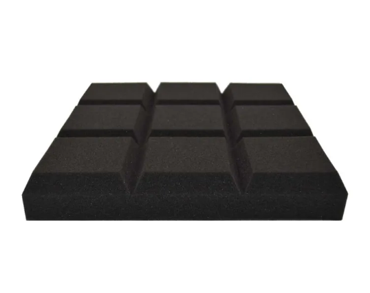 Cube Design Acoustic Foam/12in x 12in x 2in/Fire Retardant/Non Self-Adhesive