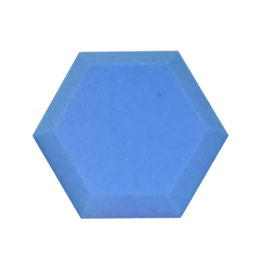 Hexagon Design Acoustic Foam/12in x 10in x 2in/Fire Retardant/Non Self-Adhesive