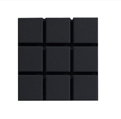 Small Square Design Acoustic Foam/12in x 12in x 2in/Fire-Retardant/Density 28