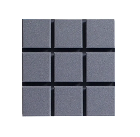 Small Square Design Acoustic Foam/12in x 12in x 2in/Fire-Retardant/Density 28